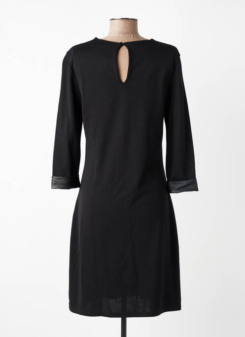 Rochie midi mâneci 3/4 mâneci 3/4 negru REVD'ELLE femme