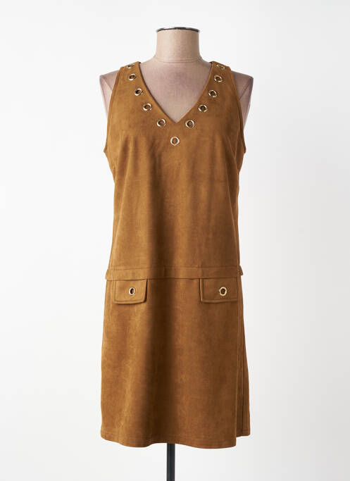 Rochie scurtă fără mâneci fără mâneci maro JUS D'ORANGE femme