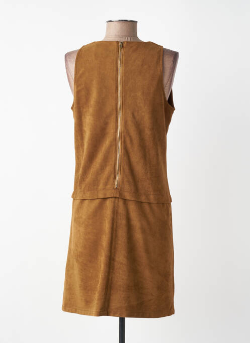 Rochie scurtă fără mâneci fără mâneci maro JUS D'ORANGE femme