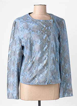 Jachete casual guler rotund albastru FREDA femeie