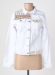 Jachete casual guler de bluză alb ZAC & ZOE femme