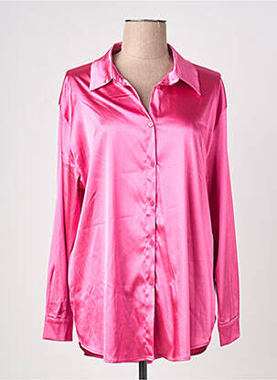 Cămașă croială dreaptă mâneci lungi roz DODO femme