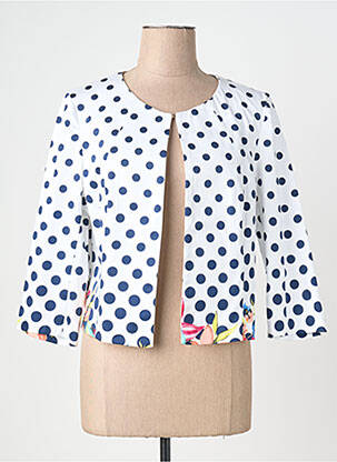 Jachete casual guler rotund alb MY COLLECTION femme