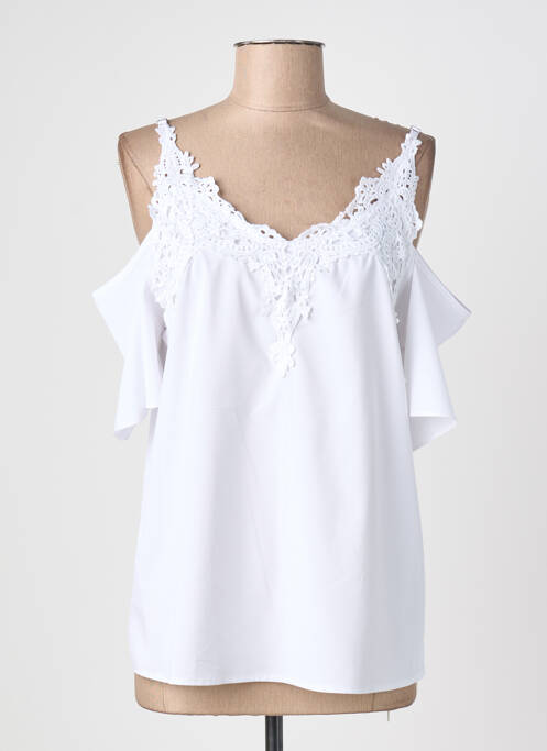 Top mâneci scurte mâneci scurte alb CC COLLECTION femme