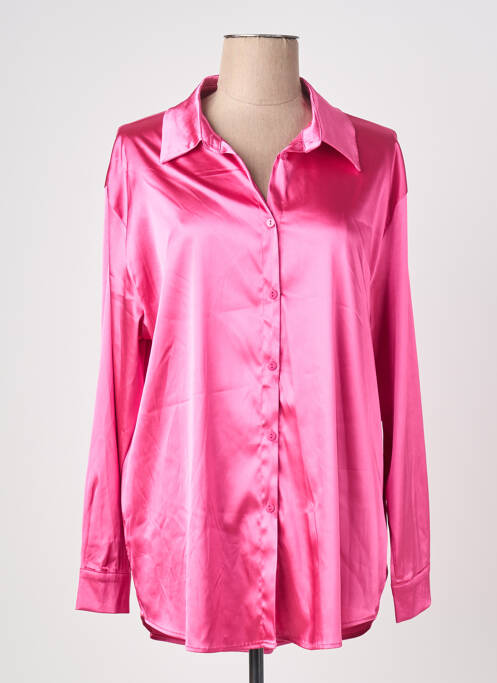 Cămașă croială dreaptă mâneci lungi roz DODO femme