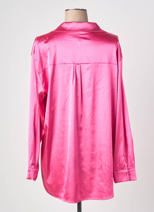 Cămașă croială dreaptă mâneci lungi roz DODO femme