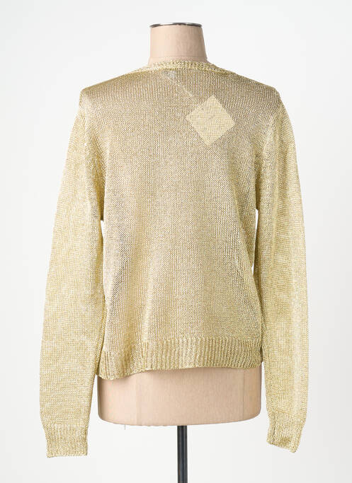 Vestă cu mâneci lungi croială cambrată auriu GOLDEN LIVE femme