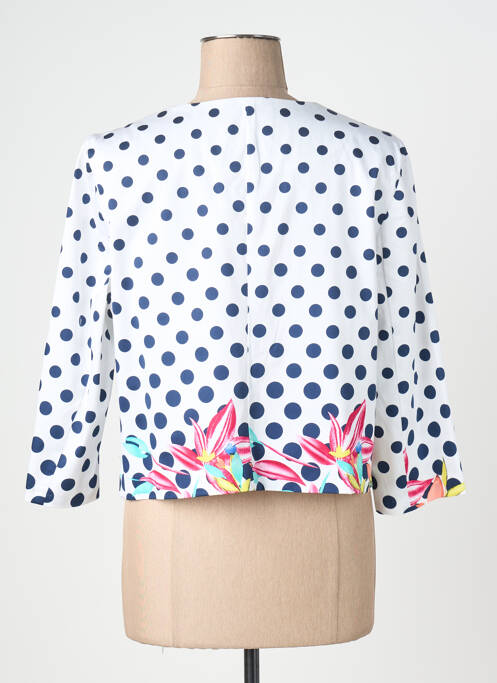 Jachete casual guler rotund alb MY COLLECTION femme