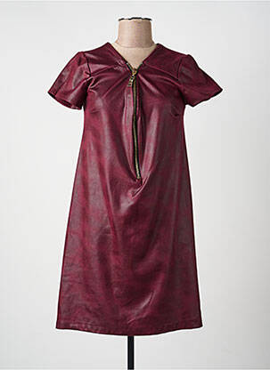Rochie scurtă mâneci scurte mâneci scurte roșu CHARMING GIRL femeie