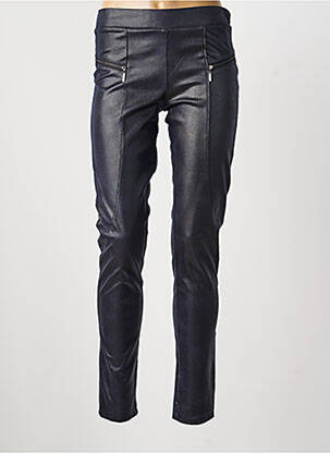 Pantalon slim talie elastică mărime normală albastru CHARMING GIRL femeie