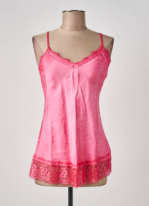 Top elasticitate bretele subțiri roz MODA ITALIA femme