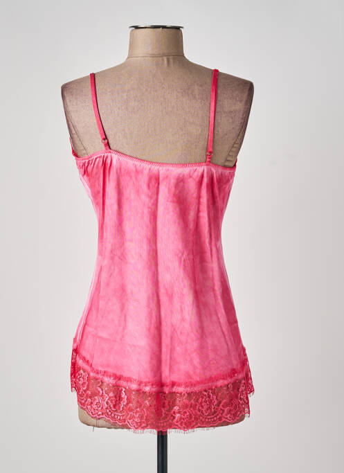Top elasticitate bretele subțiri roz MODA ITALIA femme