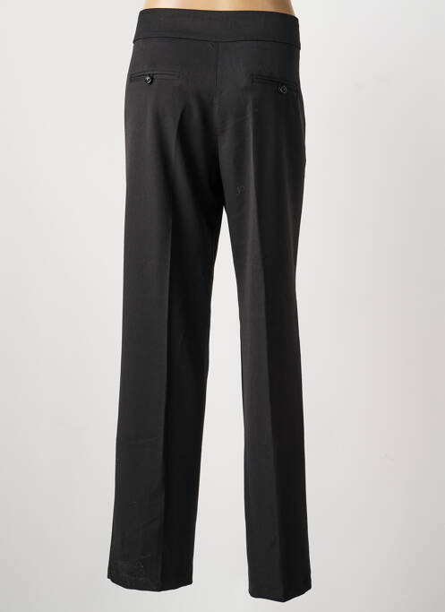 Pantalon drept țesătură crep mărime normală negru ARC EN CIEL femme
