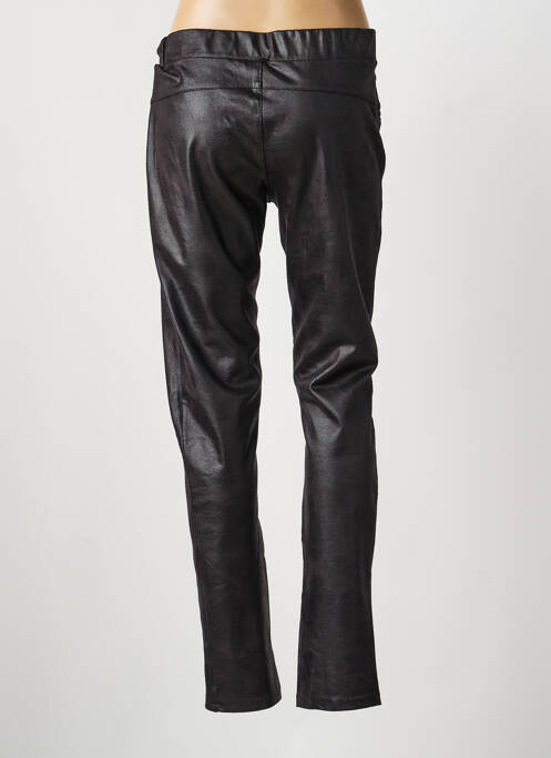 Pantalon slim talie elastică mărime normală negru CHARMING GIRL femme