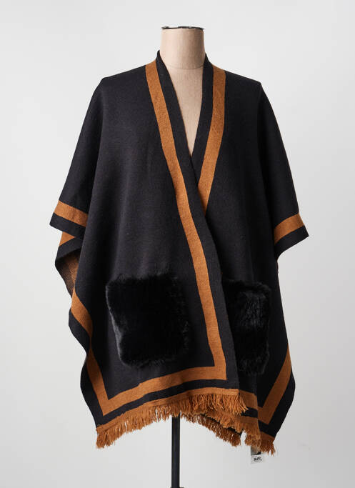 Poncho guler în v negru MM SWEET femme