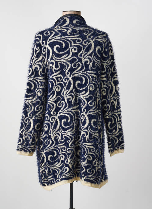 Vestă cu mâneci lungi elasticitate albastru DN FASHION femme