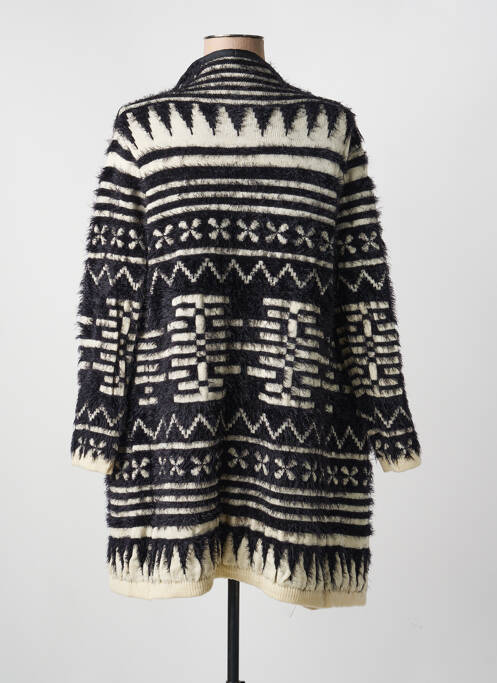 Vestă cu mâneci lungi elasticitate negru DN FASHION femme