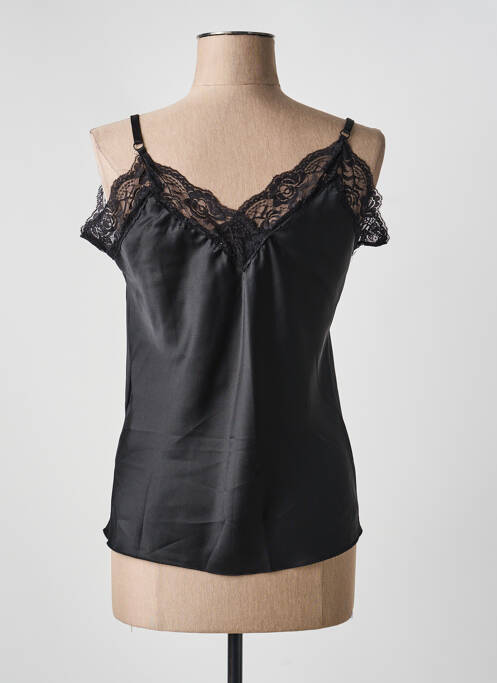 Top mâneci cu bretele ajustabile bretele subțiri negru VENESSA NUCCI femme