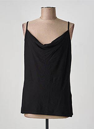 Top țesătură jersey bretele subțiri negru MORGAN femme