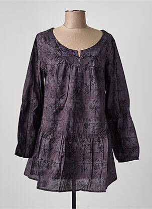 Rochie scurtă mâneci lungi mâneci lungi violet PHILDAR femme