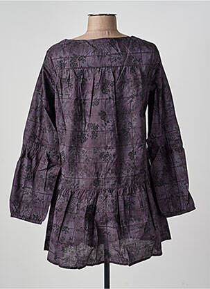 Rochie scurtă mâneci lungi mâneci lungi violet PHILDAR femeie