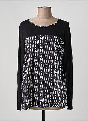 Top elasticitate mâneci lungi negru PHILDAR femeie
