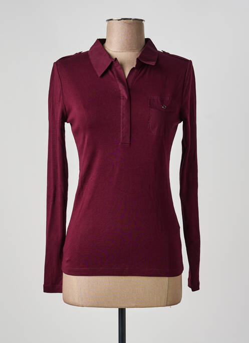 Polo mâneci lungi mâneci lungi roșu PHILDAR femme