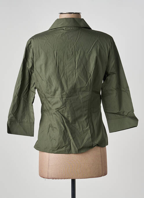 Cămașă croială cambrată mâneci lungi verde PIMKIE femme