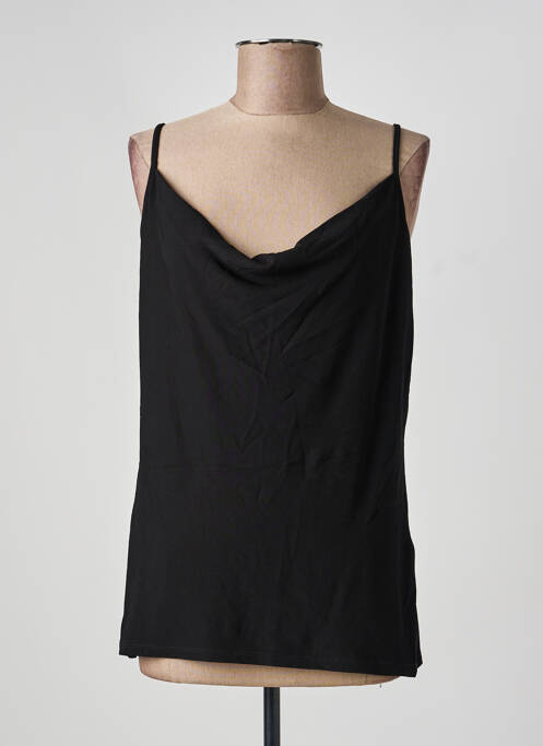 Top țesătură jersey bretele subțiri negru MORGAN femme