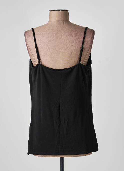 Top țesătură jersey bretele subțiri negru MORGAN femme