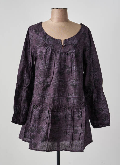 Rochie scurtă mâneci lungi mâneci lungi violet PHILDAR femme