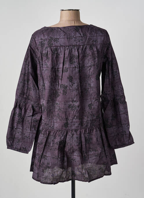 Rochie scurtă mâneci lungi mâneci lungi violet PHILDAR femme