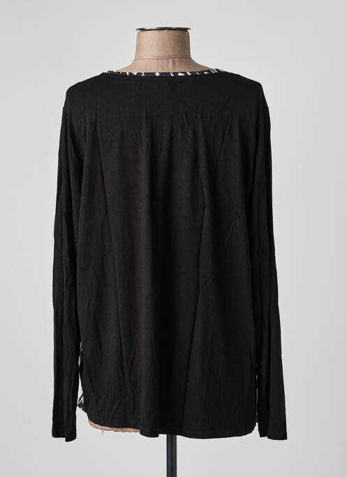 Top elasticitate mâneci lungi negru PHILDAR femme
