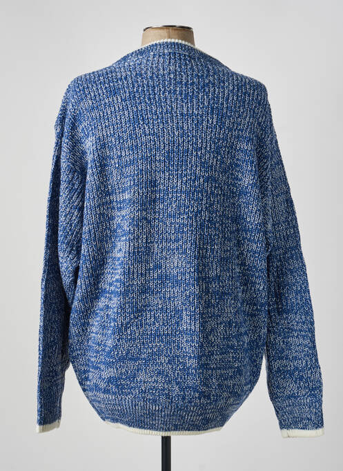 Pulover elasticitate mâneci lungi albastru W.T. BLUE homme