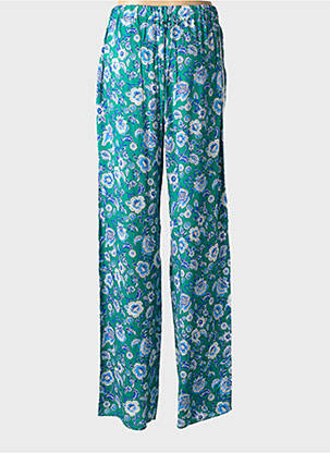 Pantalon larg țesătură poplin mărime normală verde MARINA RINALDI femeie