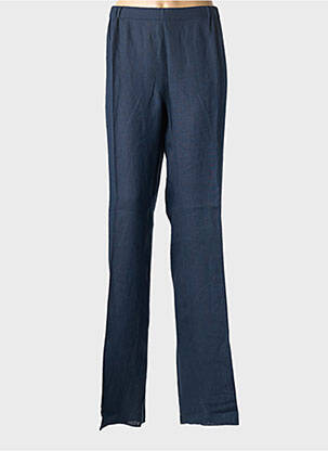 Pantalon drept talie elastică mărime normală albastru MARINA RINALDI femme