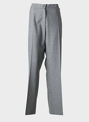 Pantalon drept elasticitate mărime normală gri DEVERNOIS femeie
