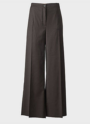 Pantalon larg închidere cu fermoar sub clapetă cu nasturi mărime normală negru MARINA RINALDI femme