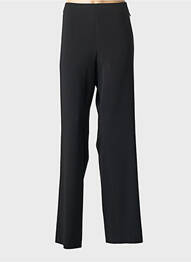 Pantalon drept țesătură poplin mărime normală negru SAINT HILAIRE femeie