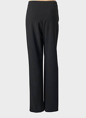 Pantalon drept țesătură poplin mărime normală negru SAINT HILAIRE femeie