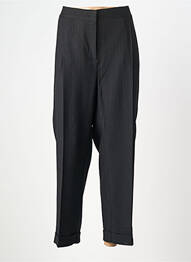 Pantalon larg închidere cu fermoar sub clapetă cu nasturi mărime normală negru MARINA RINALDI femme