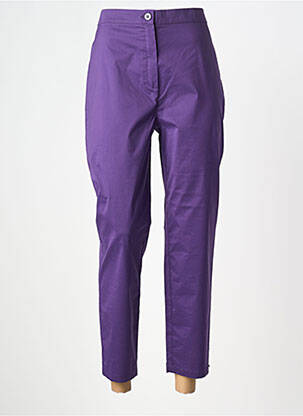 Pantalon 7/8 elasticitate mărime normală violet MARINA RINALDI femme
