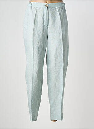 Pantalon drept închidere cu fermoar sub clapetă cu nasturi mărime normală albastru MARINA RINALDI femme