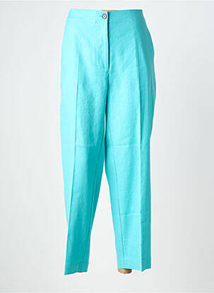 Pantalon drept închidere cu fermoar sub clapetă cu nasturi mărime normală albastru MARINA RINALDI femme