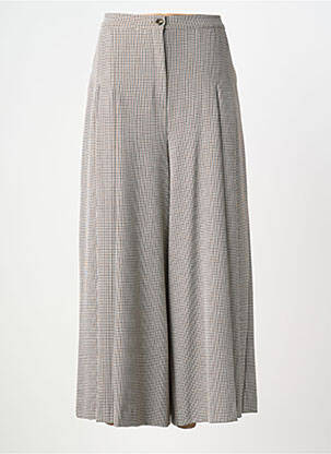 Pantalon larg închidere cu fermoar sub clapetă cu nasturi mărime normală gri MARINA RINALDI femme