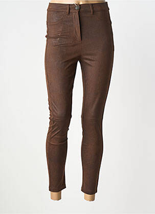 Pantalon slim elasticitate mărime normală maro MARINA RINALDI femeie