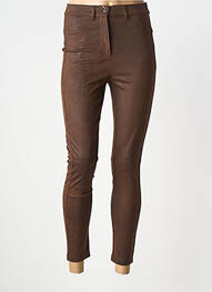 Pantalon slim elasticitate mărime normală maro MARINA RINALDI femme