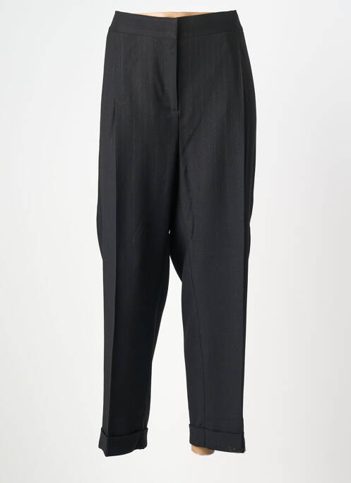 Pantalon larg închidere cu fermoar sub clapetă cu nasturi mărime normală negru MARINA RINALDI femme