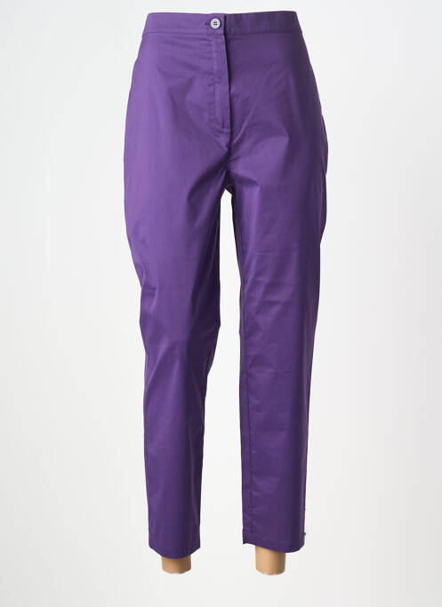 Pantalon 7/8 elasticitate mărime normală violet MARINA RINALDI femme