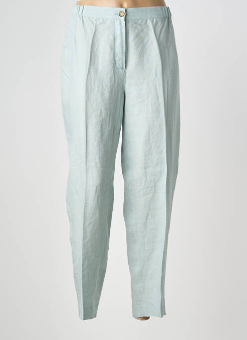 Pantalon drept închidere cu fermoar sub clapetă cu nasturi mărime normală albastru MARINA RINALDI femme